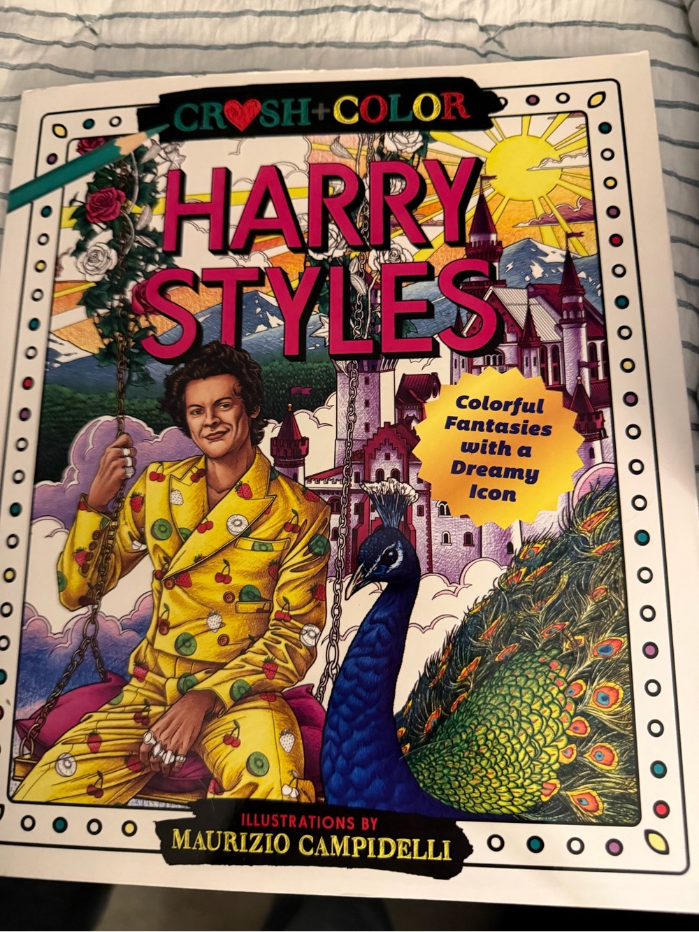 Harry Styles Coloring Book - Yellow Cover - Crush worth ~ Color